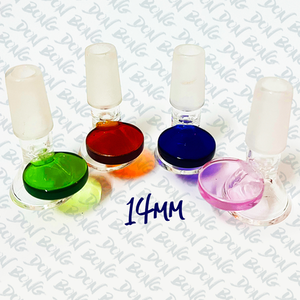 14mm Bong Bowl with Colorful Round Handles
