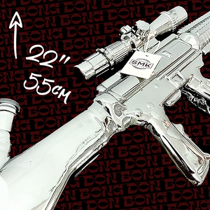 Silver Rifle Bong