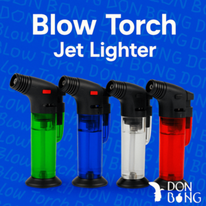 QIAOLING Blow Torch Jet Lighter – Refillable & Transparent