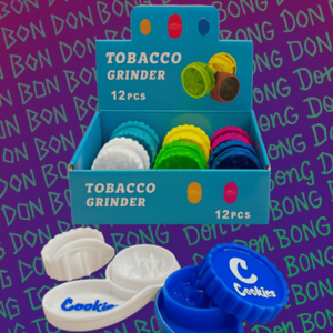 Cookies Grinder + Tray Set – 2-in-1 Portable Smoking Kit