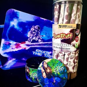 “Twisted” Joint Combo – Coconut Cones + Ganja Girls Grinder + Rolling Tray