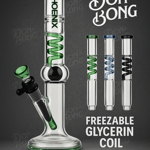 Phoenix Star Freezable Glycerin Coil Bong 11 Inches