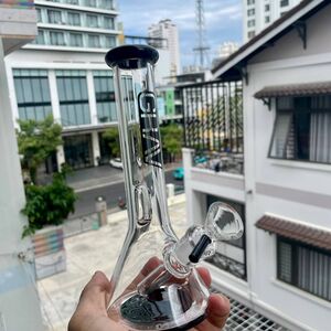 GRAV Black Accent 8-Inch Beaker Bong – 14mm Female Joint