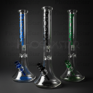 Phoenix Star 18-Inch Beaker Bong – 7mm Thick, Ice Catcher & New Design