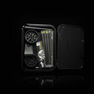 Acrylic Rolling Kit with Accessories – Grinder, Pre-Rolled Cones & Case