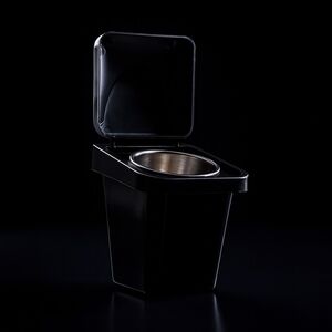 Wall-Mounted Ashtray with Lid – Stainless Steel Insert, Compact Trash Can Design
