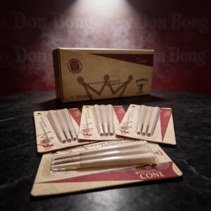 Unbleached Pre-Rolled Cones – Natural Paper (3 pcs)