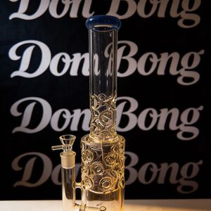 Full Craft Coil Bong 48 cm – Handmade Heavy Glass Water Pipe