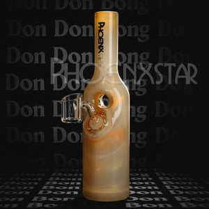 Yellow Quartz Bottle Dab Rig